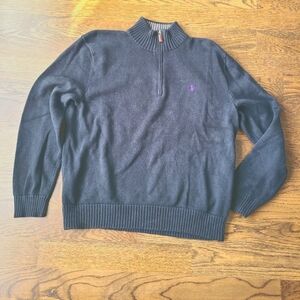 Polo Ralph Lauren Men's sweater 1/4 zip sz.XL logo pony (X1)